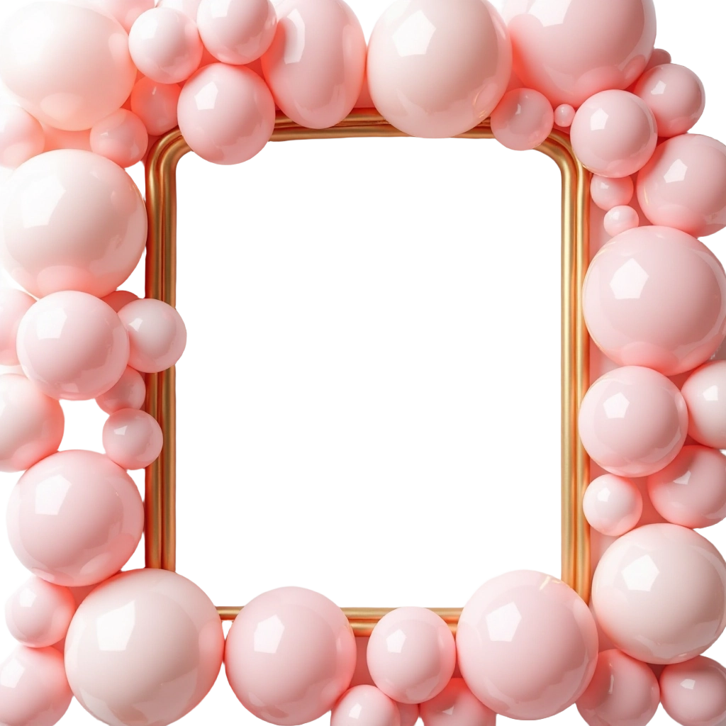 Pink Balloon Frame